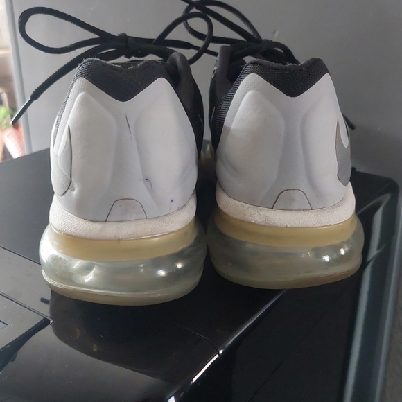 Nike Air Max Black Mesh Lace Up Running Training Sneakers Shoes - Picture 9 of 9